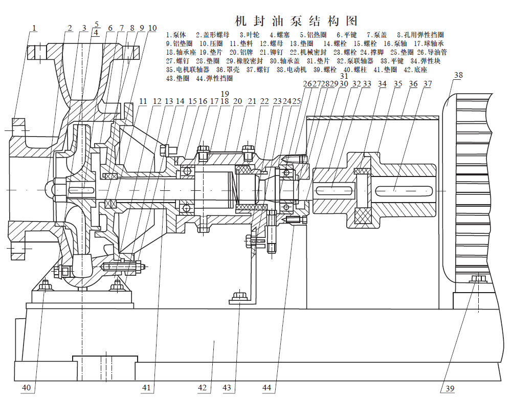 > 5.5kw柴油机皮带转动泵30kw柴油机热油泵结构图